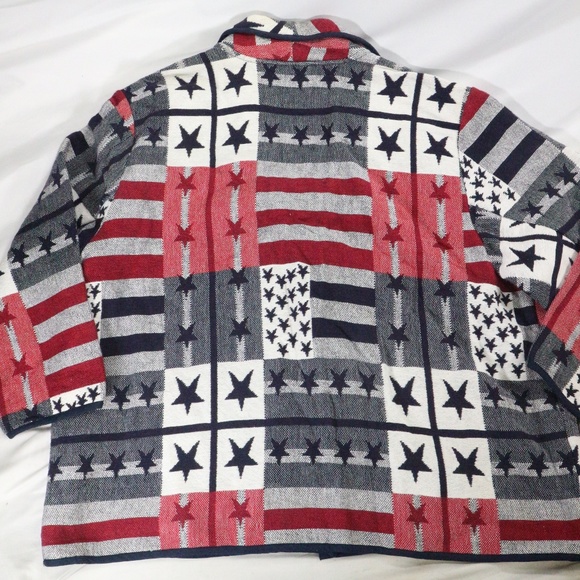 NEW IDENTITY Stars and Stripes Cardigan Sweater - Picture 5 of 7